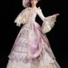 Prom Dress 2024 Rococo Long Sleeves Pink Classic Victorian Dress With Headdress -AYA Cosplay Shop 202203281526416596448