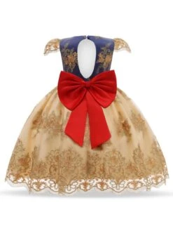 Kids Dress Bows Sleeveless 5 Colors Princess Party Dress -AYA Cosplay Shop 202203291519137546488