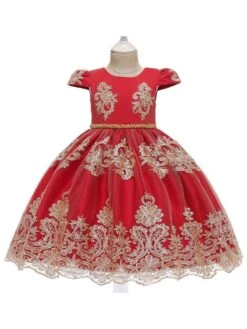 Kids Dress Bows Sleeveless 5 Colors Princess Party Dress -AYA Cosplay Shop 202203291519143938853
