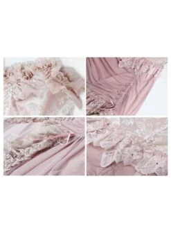 Gothic Lolita Dress Lace Sleeveless Pink Lolita JSK Dress With Oversleeves -AYA Cosplay Shop 202204061601030434123