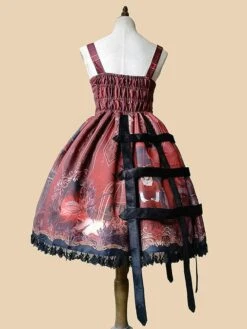 Steampunk Gothic Lolita Dress Fairytale Chiffon Sleeveless Lolita JSK Dress -AYA Cosplay Shop 20220413171719771714