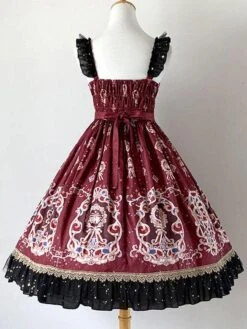 Classic Lolita Dress Elegant Print Star Bows Ruffles Lolita JSK Dress 13 Classic Lolita Dress Elegant Print Star Bows Ruffles Lolita JSK Dress -AYA Cosplay Shop 202204211734451453598