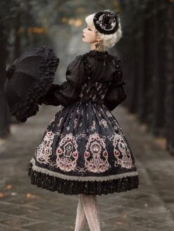 Classic Lolita Dress Elegant Print Star Bows Ruffles Lolita JSK Dress 17 Classic Lolita Dress Elegant Print Star Bows Ruffles Lolita JSK Dress -AYA Cosplay Shop 202204211734454358262