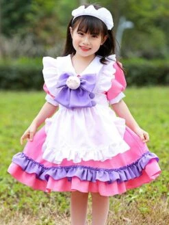 Pink Lolita OP Dress Ruffles Lolita One Piece Dresses -AYA Cosplay Shop 202205121512485623319