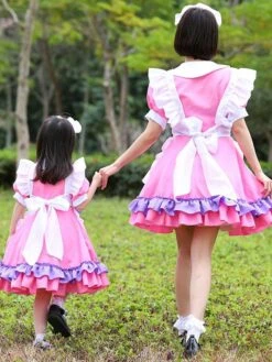 Pink Lolita OP Dress Ruffles Lolita One Piece Dresses -AYA Cosplay Shop 202205121512497741458