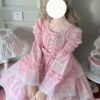 Sweet Lolita Dress Polyester Long Sleeves Dress Adjustable Elastic -AYA Cosplay Shop 202205131144246878870