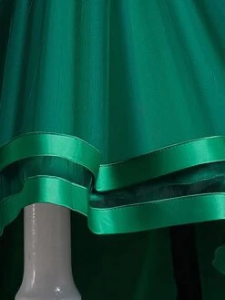 Flower Girl Dress Polyester Cotton Sequins Jewel Neck Sleeveless Green -AYA Cosplay Shop 202205191947114559959