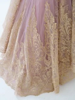 Flower Girl Dress Lace Beaded Jewel Neck Sleeveless Cameo Pink Free Customization -AYA Cosplay Shop 202205191947363479758