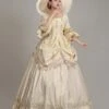 Champagne Retro Costumes Women's Lace Ruffles Polyester Tunic Hat Dress Euro-Style Marie Antoinette Costume Vintage Clothing -AYA Cosplay Shop 202205301757005345293