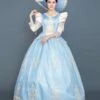 Light Sky Blue Retro Costumes Women's Marie Antoinette Costume Ruffles Lace Polyester Tunic Hat Dress Euro-Style Vintage Clothing -AYA Cosplay Shop 202205301757098205835