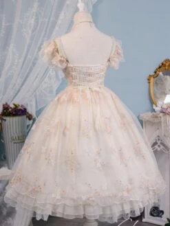 Sweet Lolita Wedding Dress Polyester Sleeveless Hime Lolita Wedding Dress Adjustable Elastic -AYA Cosplay Shop 202205311718496589640