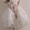 Sweet Lolita Wedding Dress Polyester Sleeveless Hime Lolita Wedding Dress Adjustable Elastic -AYA Cosplay Shop 202205311718517251019