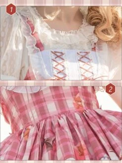 Sweet Lolita Dress Polyester Sleeveless Dress Adjustable Elastic -AYA Cosplay Shop 202205311719211145651