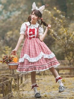 Sweet Lolita Dress Polyester Sleeveless Sweet Dress Lolita Dress