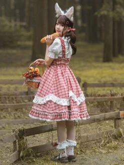 Sweet Lolita Dress Polyester Sleeveless Sweet Dress Lolita Dress -AYA Cosplay Shop 202205311719263625868