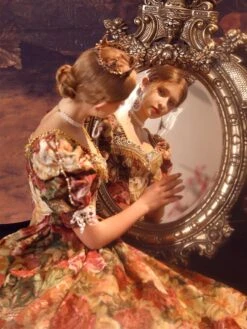 Coffee Brown Retro Costumes Polyester Dress Women's Euro-Style Marie Antoinette Costume Masquerade Ball Gown -AYA Cosplay Shop 202206181633285708319