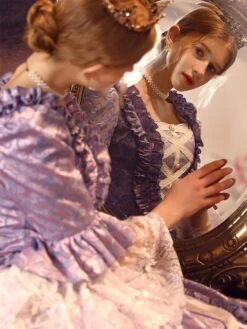 Purple Retro Costumes Polyester Dress Women's Retro Marie Antoinette Costume 18th Century Costume -AYA Cosplay Shop 202206181633401303700