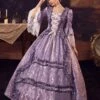 Purple Retro Costumes Polyester Dress Women's Retro Marie Antoinette Costume 18th Century Costume -AYA Cosplay Shop 20220618163342644458