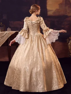Champagne Retro Costumes Polyester Dress Women's Marie Antoinette Costume Euro-Style Vintage Clothing 19 Champagne Retro Costumes Polyester Dress Women's Marie Antoinette Costume Euro-Style Vintage Clothing -AYA Cosplay Shop 202206181633578446828