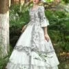 White Retro Costumes Women's Ruffles Polyester Dress Marie Antoinette Costume Royal Party Prom Dress -AYA Cosplay Shop 202206181634461677702