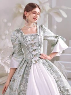 White Retro Costumes Women's Polyester Marie Antoinette Costume Dress Gothic 18th Century Costume -AYA Cosplay Shop 202206181635153277703