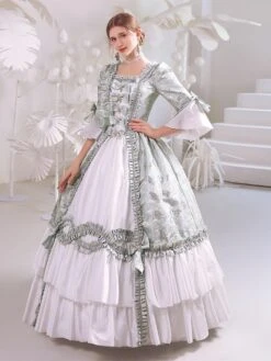 White Retro Costumes Women's Polyester Marie Antoinette Costume Dress Gothic 18th Century Costume -AYA Cosplay Shop 202206181635156722742