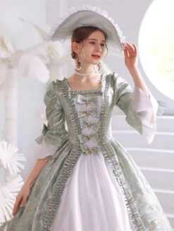 White Retro Costumes Women's Polyester Marie Antoinette Costume Dress Gothic 18th Century Costume -AYA Cosplay Shop 202206181635162947939