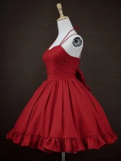 Sweet Lolita Dress Cotton Sleeveless Dress -AYA Cosplay Shop 202206231428290368935
