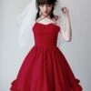Sweet Lolita Dress Cotton Sleeveless Dress -AYA Cosplay Shop 202206231428293665976