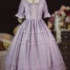 Sweet Lolita Dress Polyester Short Sleeves Ruffles Dress Lolita Dress -AYA Cosplay Shop 202207011846050649621