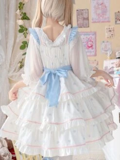 Sweet Lolita Dress Polyester Sleeveless Jumper Dress -AYA Cosplay Shop 202207071316230696781