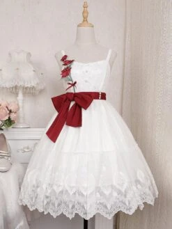 JSK Sweet Lolita Dress Polyester Sleeveless Sweet Dress -AYA Cosplay Shop 202207141823242002166
