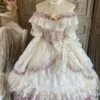 Sweet Hime Lolita Dress Polyester Short Sleeves Dress -AYA Cosplay Shop 202209062445571221791