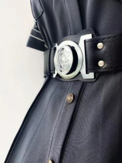 Military Style Uniform Lolita Army Short Sleeves Gray Black Lolita Dress -AYA Cosplay Shop 202209101612018157609