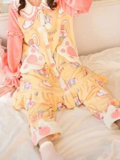 Sweet Lolita Dress Polyester Long Sleeves Bows Sweet Jumpsuit Lolita Dress -AYA Cosplay Shop 202209141132182635235