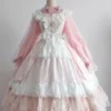 Sweet Lolita Dress Polyester Long Sleeves Hime Dress -AYA Cosplay Shop 20220914113332154220