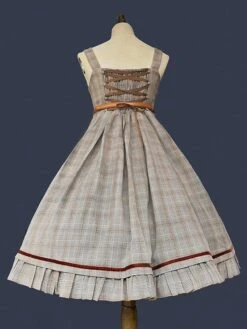 Classical Lolita Dress Polyester Sleeveless Deep Blue Lolita Dresses -AYA Cosplay Shop 202209211835498464363