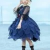 Classical Lolita Dress Tulle Sleeveless Deep Blue Lolita Dresses