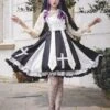 Classical Lolita Dress Ruffles Sleeveless Classic Lolita Dresses Black -AYA Cosplay Shop 202211091534073575597
