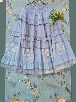 Classical Lolita Dress Cotton Embroidered Sleeveless Lolita Dresses Burgundy -AYA Cosplay Shop 202211171106480066804