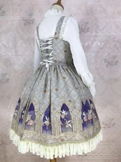 Classical Lolita Dress Polyester Sleeveless Lolita Dresses Classic Black -AYA Cosplay Shop 202211301657304981747