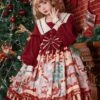 Sweet Lolita Dress Polyester Long Sleeves Ruffles Sweet Dress Lolita Dress -AYA Cosplay Shop 202212211902326369100