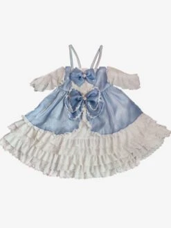 JSK Sweet Lolita Dress Polyester Sleeveless Sweet Jumper Lolita Dress -AYA Cosplay Shop 202302171554286526466