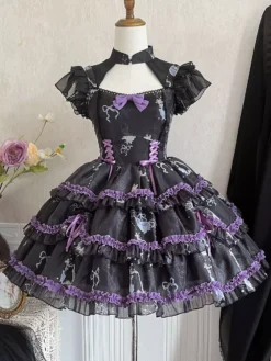 JSK Sweet Lolita Dress Polyester Sleeveless Jumper Sweet Hime Lolita Dress