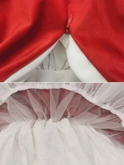 Polyester Daily Casual Bows Long Sleeves Velour Fall Dress ROCOCO Style Red Kids' Lolita Dresses -AYA Cosplay Shop 202303031131347408428