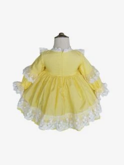 Polyester Tea Party Lace Long Sleeves Cotton Summer Dress ROCOCO Style Yellow Kids' Lolita Dresses -AYA Cosplay Shop 202303061822466813369