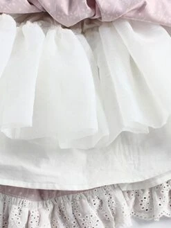 Polyester Daily Casual Ruffles Long Sleeves Polyester Fall Dress Floral Print Sweet Red Kids' Lolita Dresses -AYA Cosplay Shop 202303061823051769578