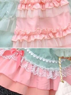 Polyester Tea Party Lace Long Sleeves Polyester Fall Dress ROCOCO Style Pink Kids' Lolita Dresses -AYA Cosplay Shop 202303071334266851837