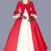 Red Retro Costumes Women's Bows Polyester Marie Antoinette Costume Tunic Dress Retro Masquerade Ball Gown -AYA Cosplay Shop 202303081032266246465