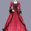 Red Retro Costumes Women's Marie Antoinette Costume Lace Ruffles Polyester Tunic Dress Retro Party Prom Dress -AYA Cosplay Shop 202303081032369078792